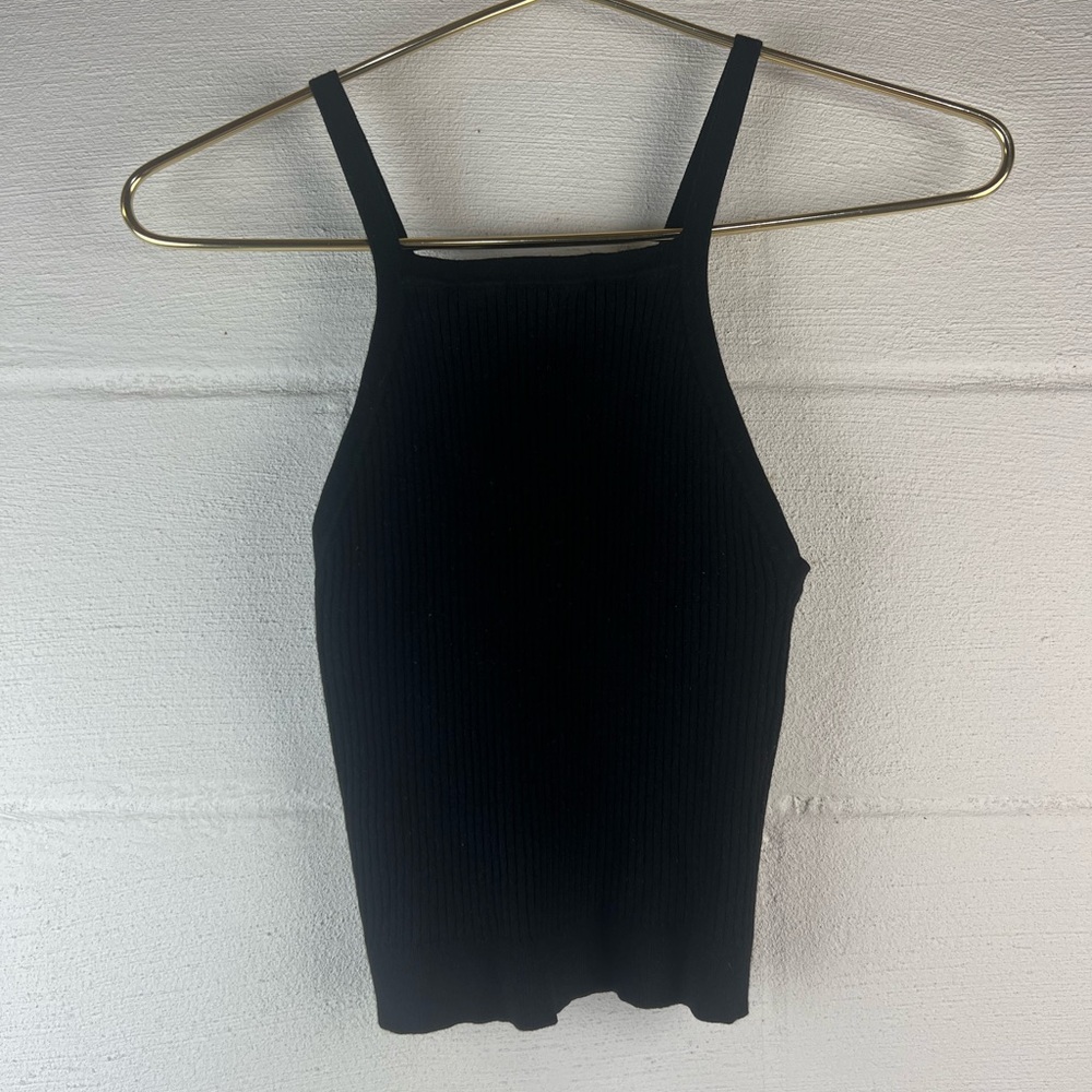 Brandy Melville Black Ribbed Tank